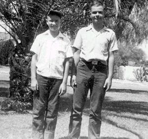 John & Dad in Tucson, 1953